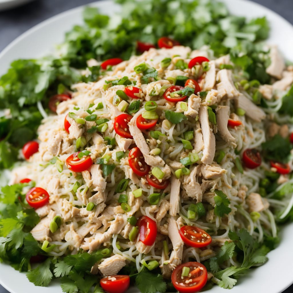 Rice Noodle & Turkey Salad with Lime-Chilli Dressing
