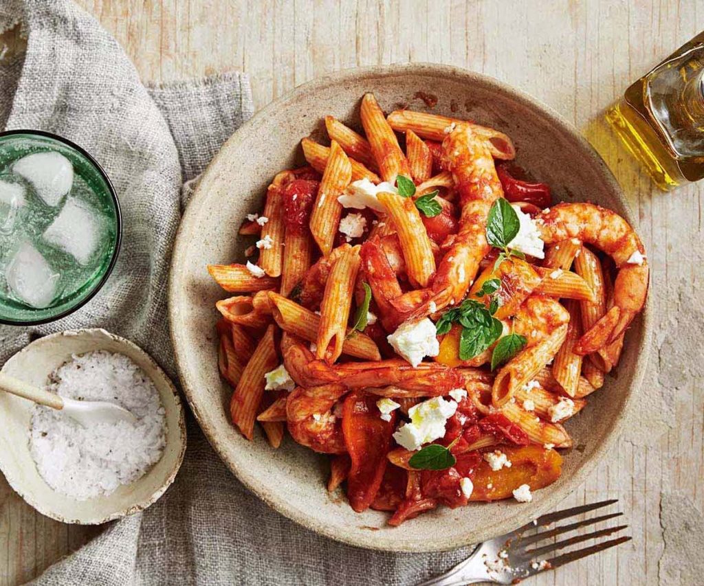 Rigatoni With Spiced Prawns, Tomatoes & Chorizo Recipe | Recipes.net