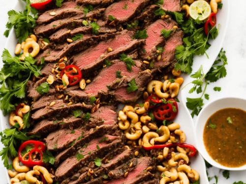 Roast Beef Platter with Chilli, Pine Nut & Parsley Dressing