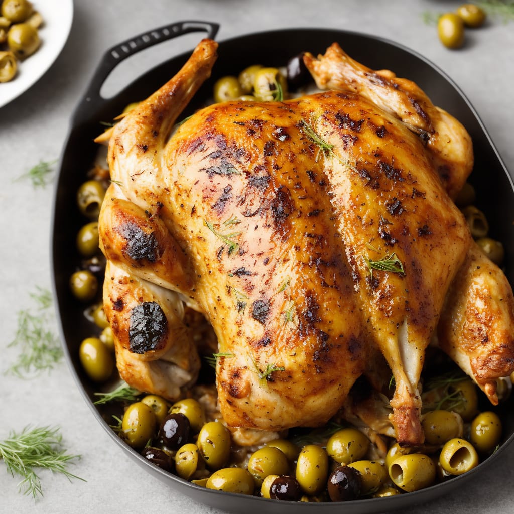 Roast Chicken with Fennel & Olives