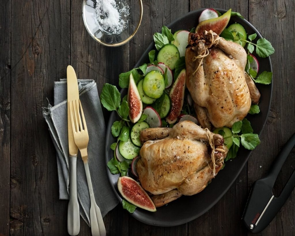 Roast Chicken with Pancetta & Ricotta Stuffing Balls Recipe