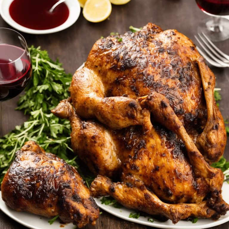 Roast Grouse with Red Wine Gravy Recipe