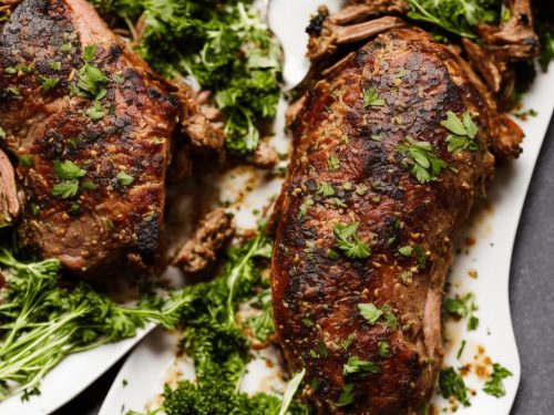 Roast Lamb with Spring Herb Crumbs