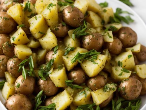 Roast New Potato Salad with Caper & Tarragon Dressing