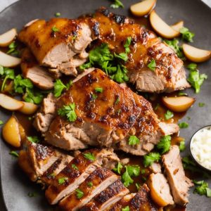 Roast Pork with Pear Sauce