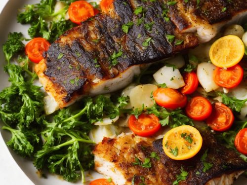 Roast Sea Bass & Vegetable Traybake