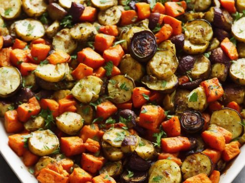 Roasted Autumn Vegetables with Lancashire Cheese