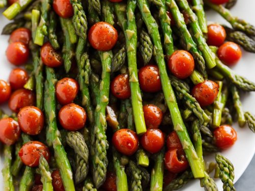 Roasted Balsamic Asparagus & Cherry Tomatoes