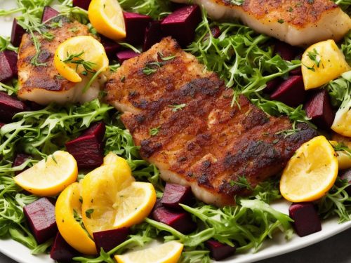 Roasted Cod with Zingy Beetroot Salad
