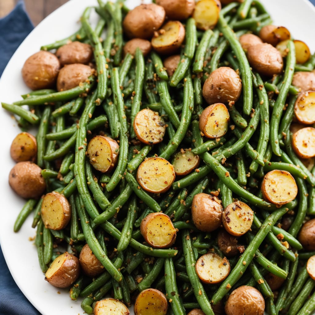 Roasted Green Beans and Baby Red Potatoes Recipe | Recipes.net