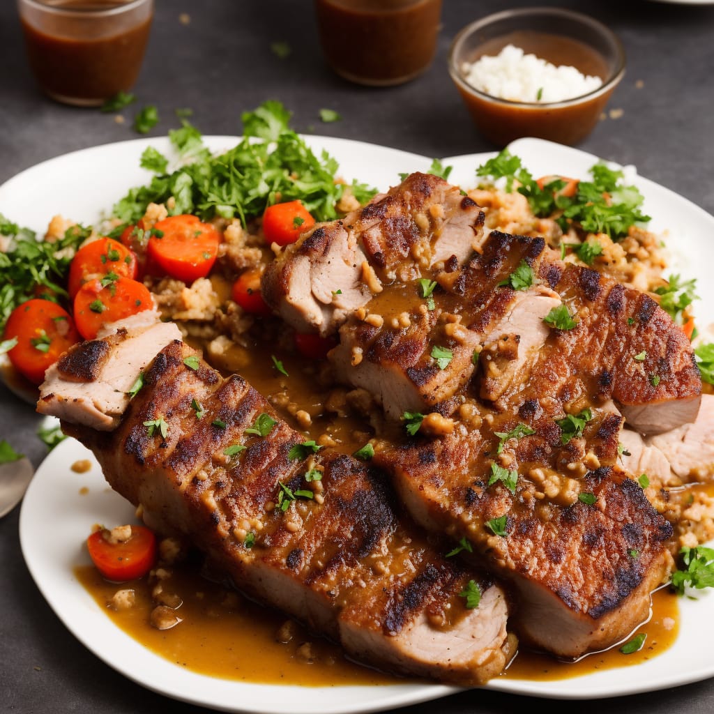 Roasted Loin of Pork with Pan Gravy