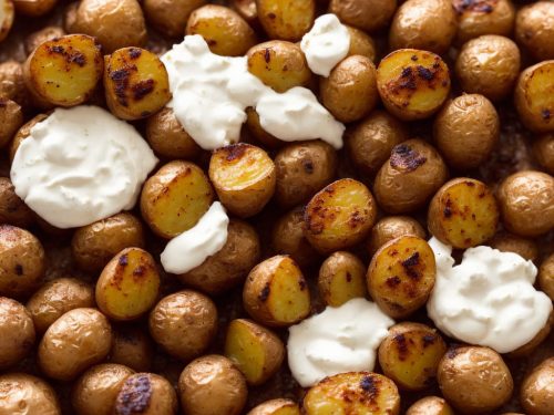 Roasted New Potatoes with Chilli Crème Fraîche