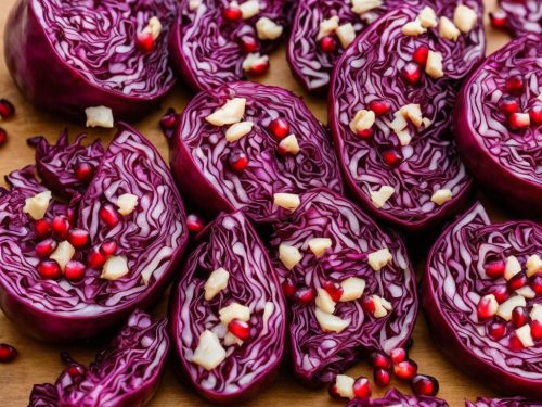 Roasted Red Cabbage with Pomegranate Molasses