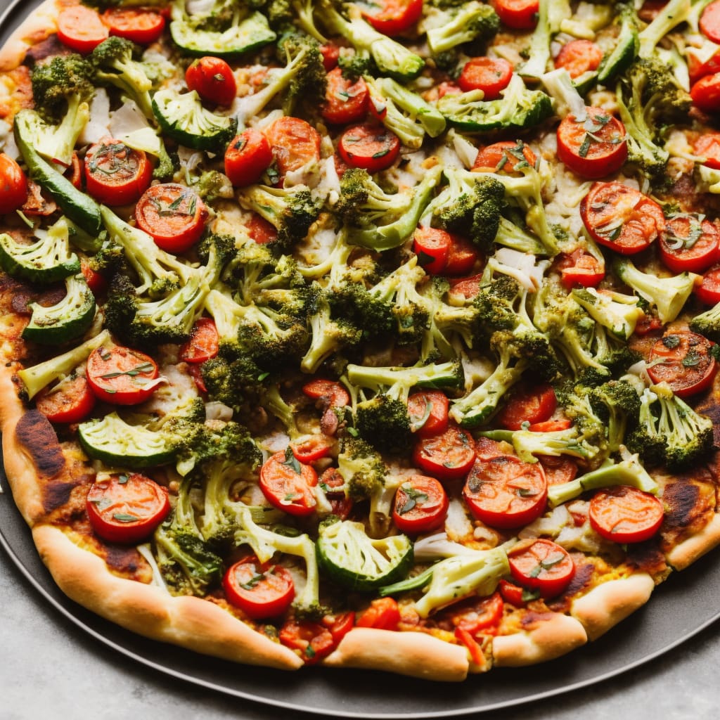 Roasted Spring Vegetable Pizza