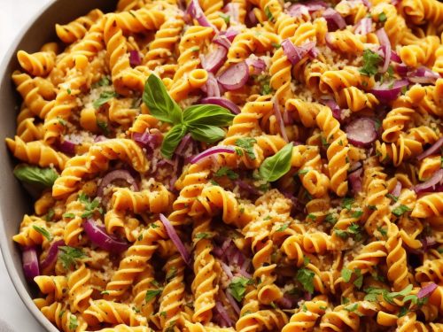 Roasted Squash & Red Onion Pasta