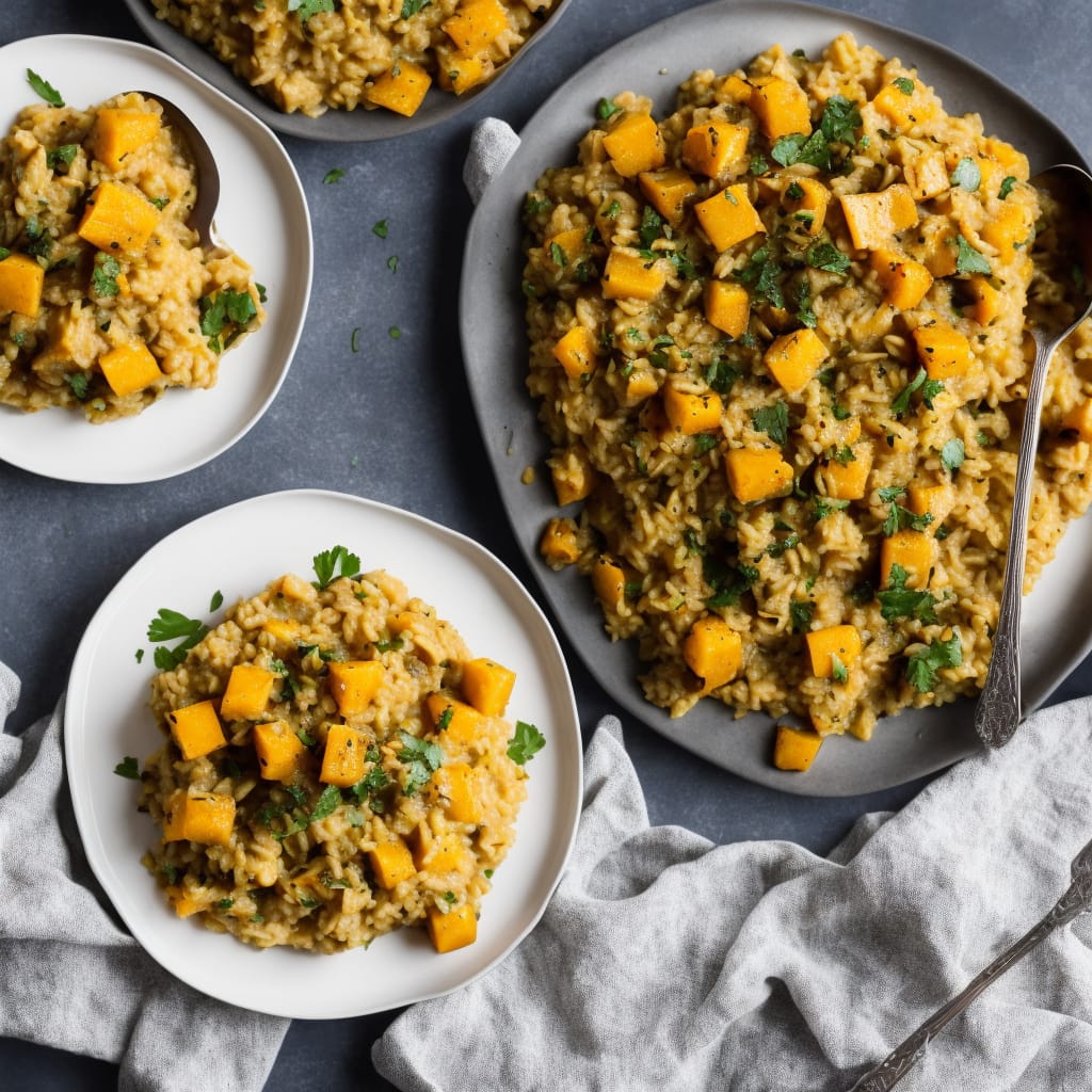Roasted Squash Risotto with Wensleydale