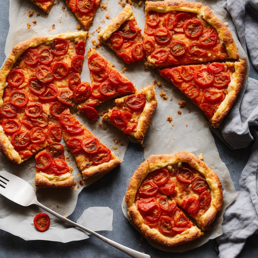 Roasted Tomato Tart with Double-Cheese Crust