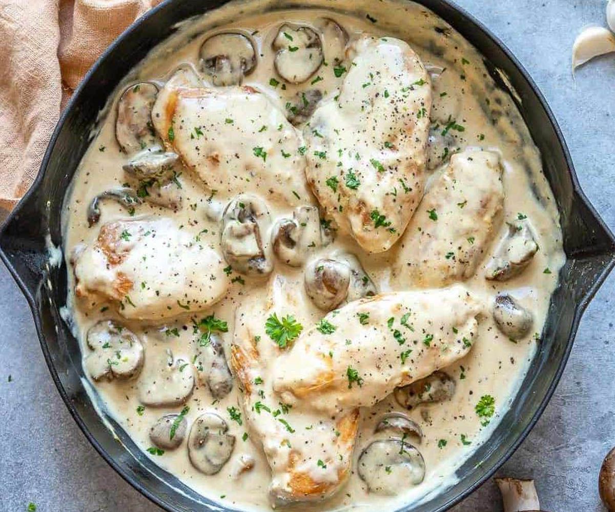 Romantic Chicken with Artichokes and Mushrooms