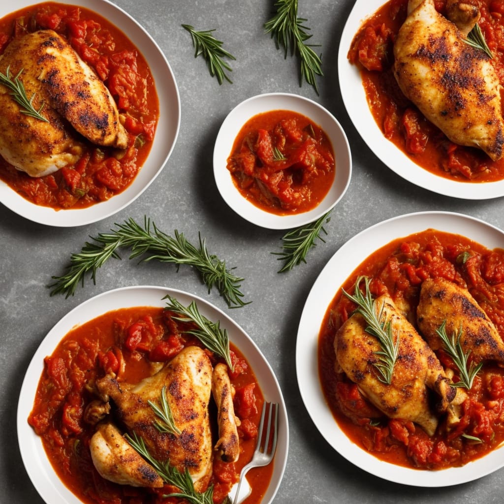 Rosemary Chicken with Tomato Sauce