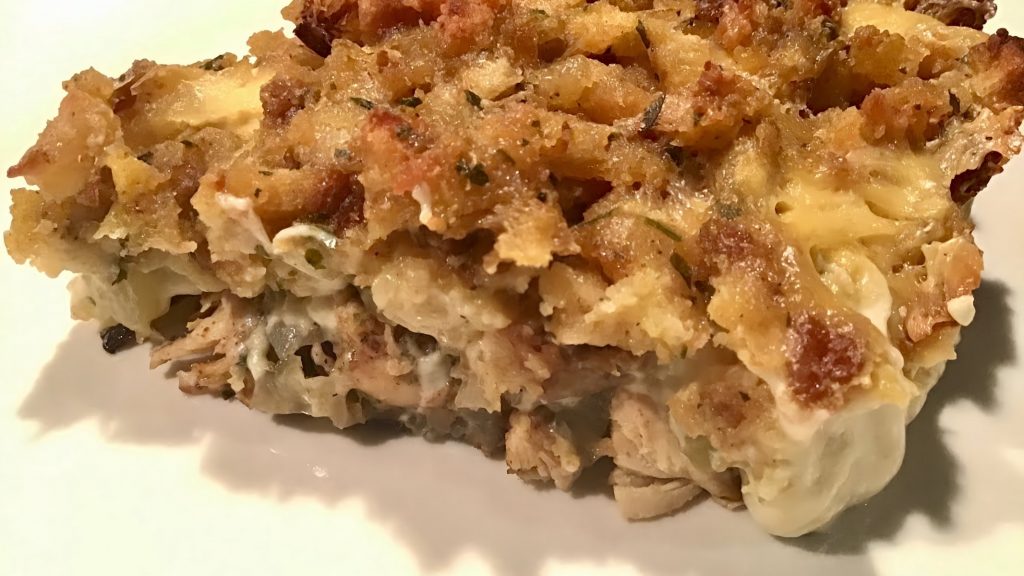 Rotisserie Chicken and Stuffing Casserole