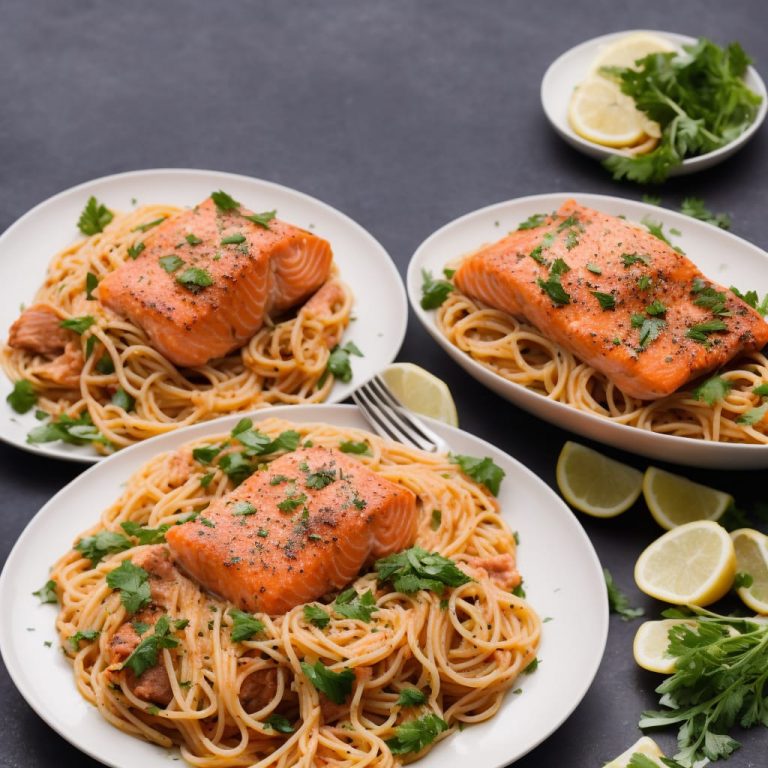 Salmon & Spaghetti Supper in a Parcel Recipe | Recipes.net