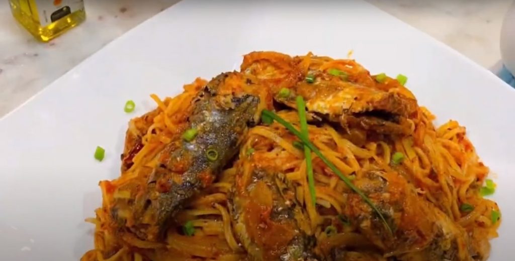 Salsa Spaghetti with Sardines Recipe