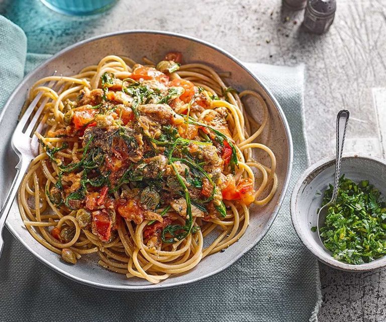 Sardine Pasta with Crunchy Parsley Crumbs Recipe