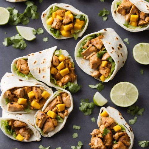 Satay Chicken & Mango Wraps Recipe | Recipes.net