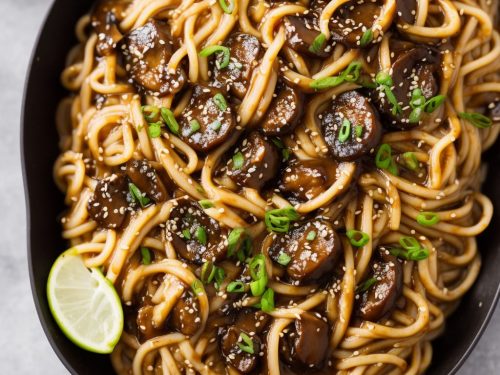 Saucy Miso Mushrooms with Udon Noodles