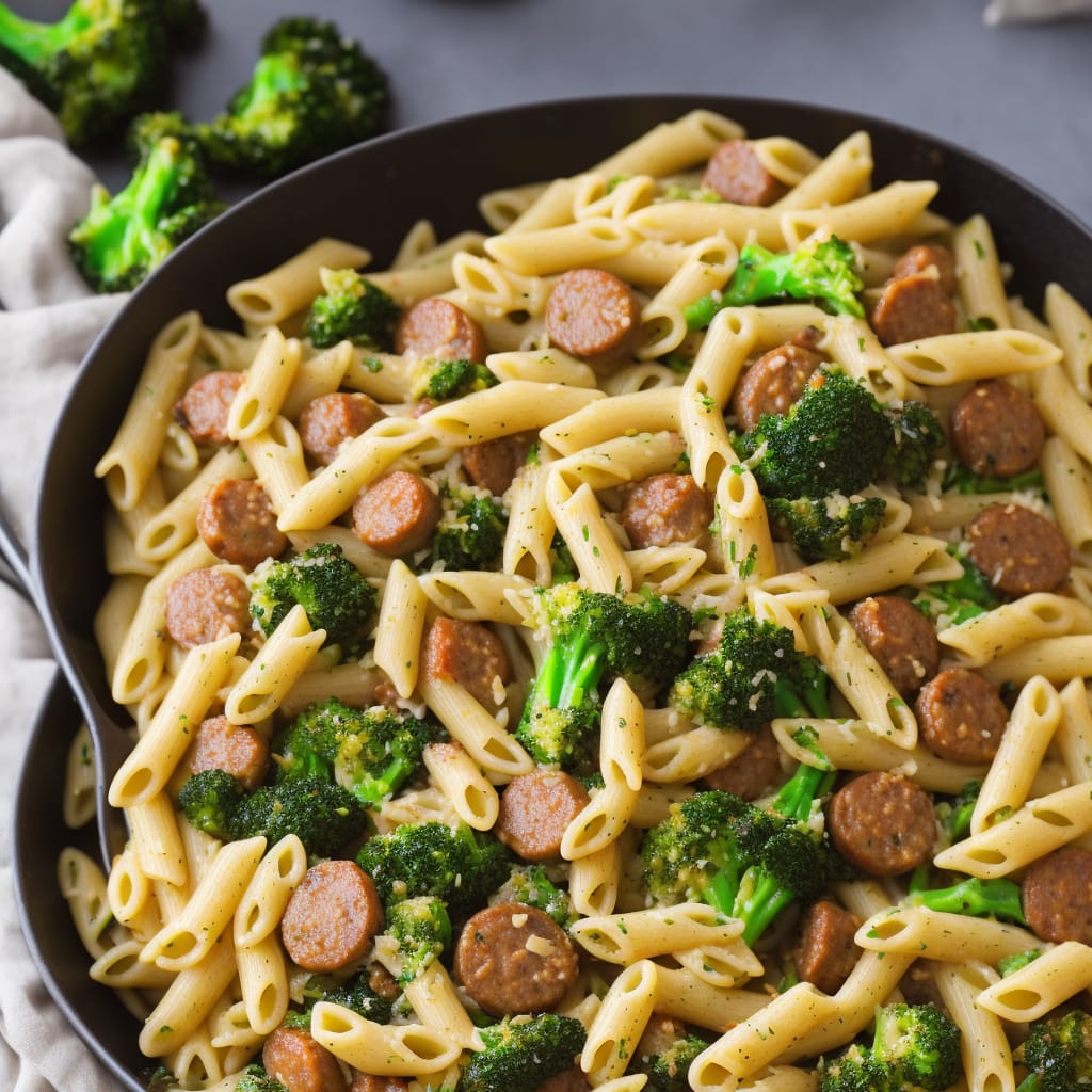 Sausage & Broccoli Pasta with Cheese