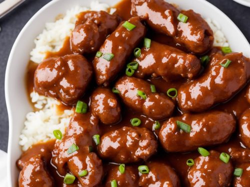 Sausages with Sticky Onion Gravy