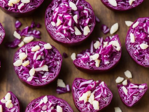 Sautéed salted red cabbage with cranberry