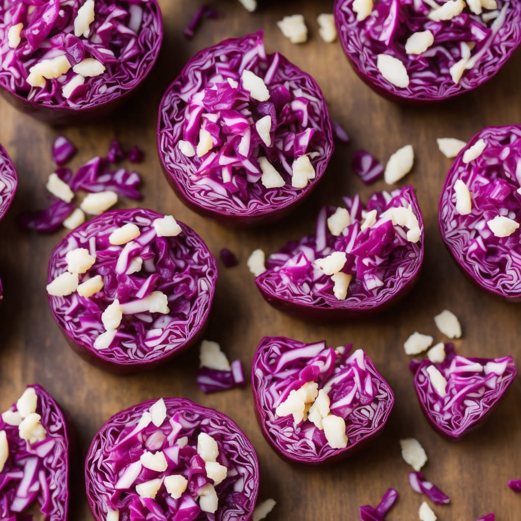 Sautéed salted red cabbage with cranberry