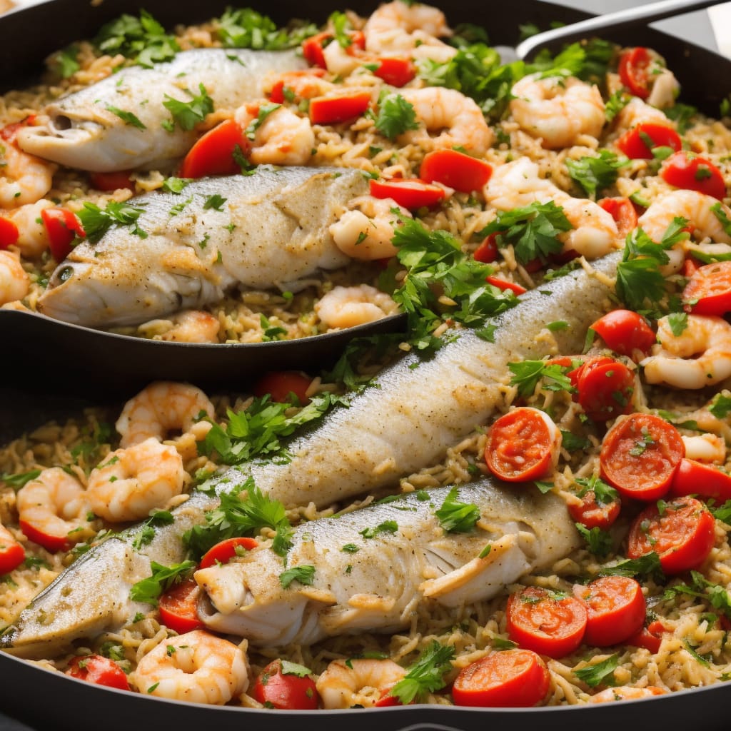 Sea Bass & Seafood Italian One-Pot
