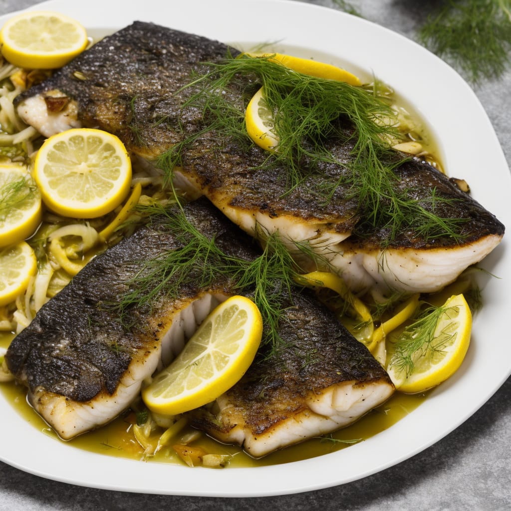 Sea Bass with Fennel, Lemon & Spices