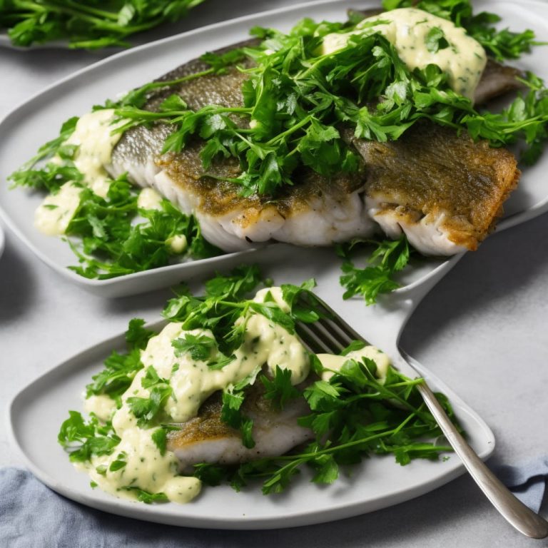 Sea Bass with Wild Garlic Mayonnaise Recipe