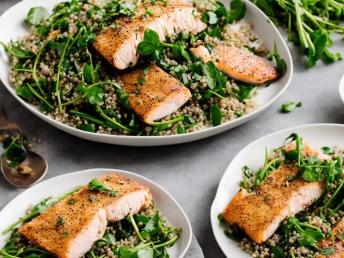 Sea Trout & Buckwheat Salad with Watercress & Asparagus