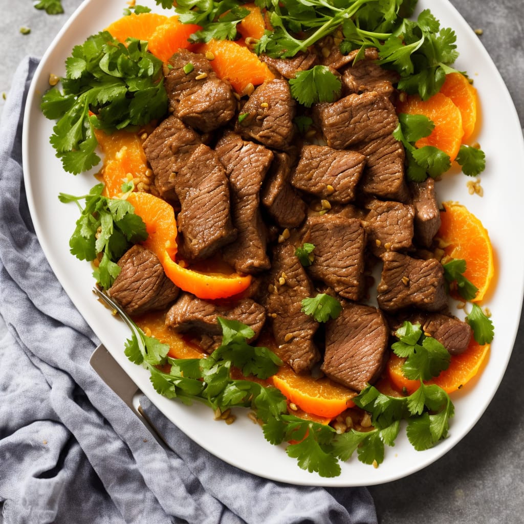 Seared Beef with Orange & Chilli