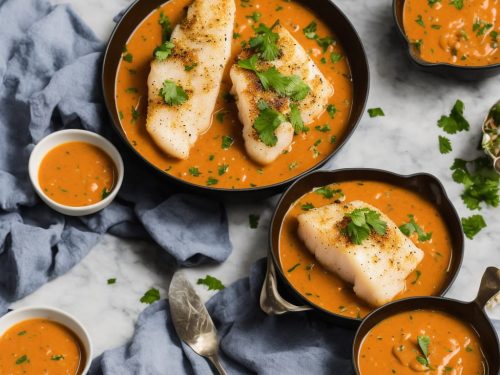 Seared Cod with Chowder Sauce