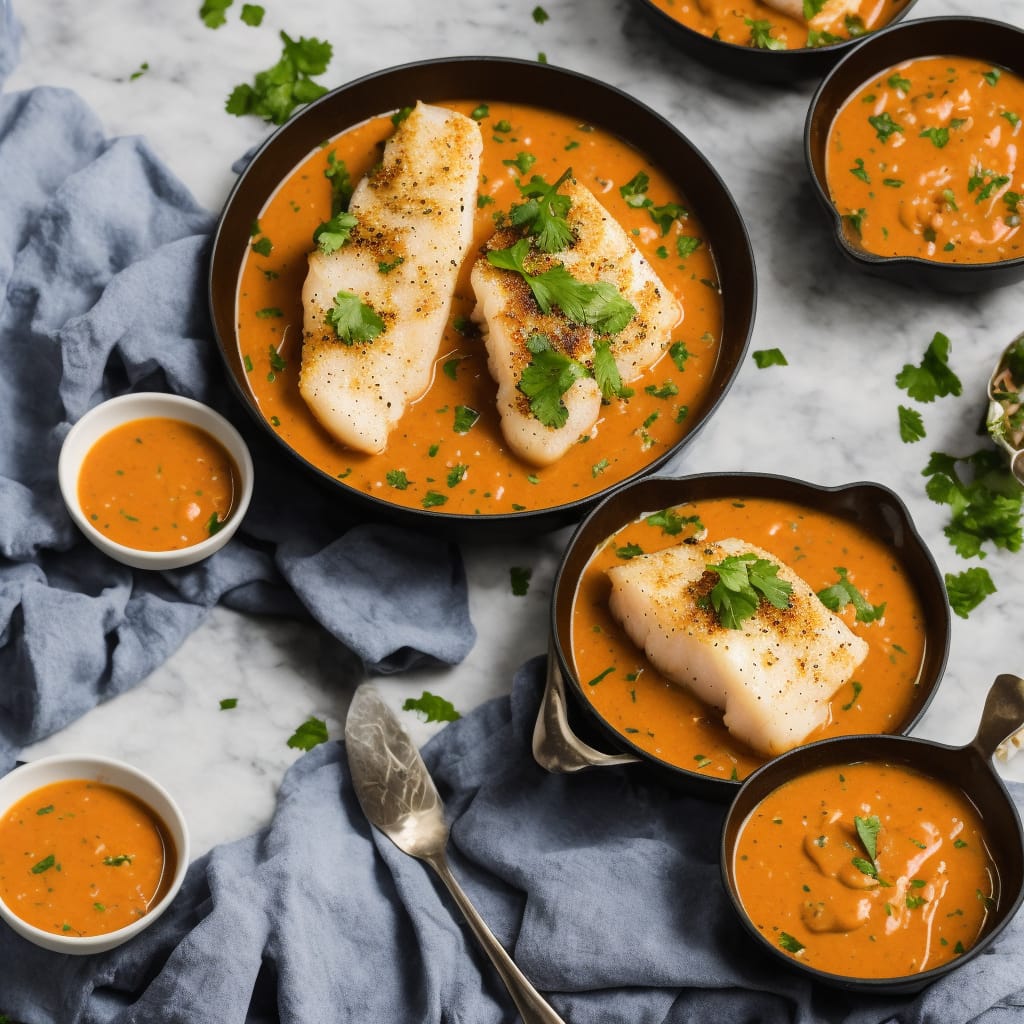 Seared Cod with Chowder Sauce