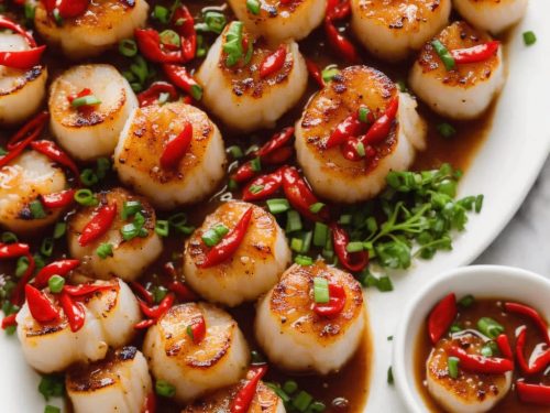 Seared Scallops with Sweet Chilli Sauce
