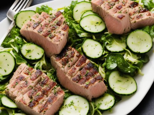 Seared Tuna & Cucumber Salad