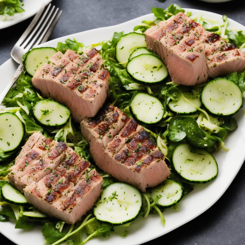 Seared Tuna & Cucumber Salad