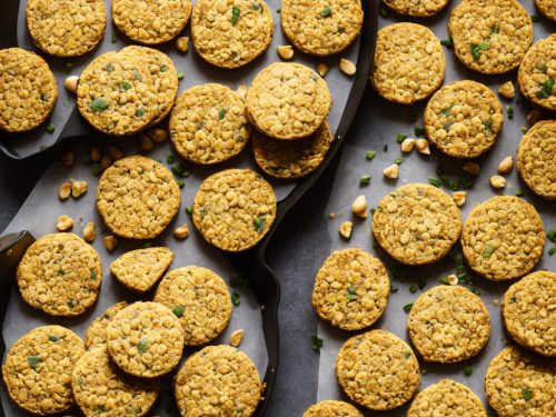 Seeded cheese & chive flapjacks