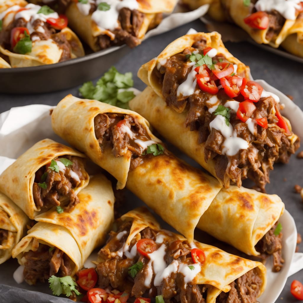 Shredded Beef Chimichangas Recipe