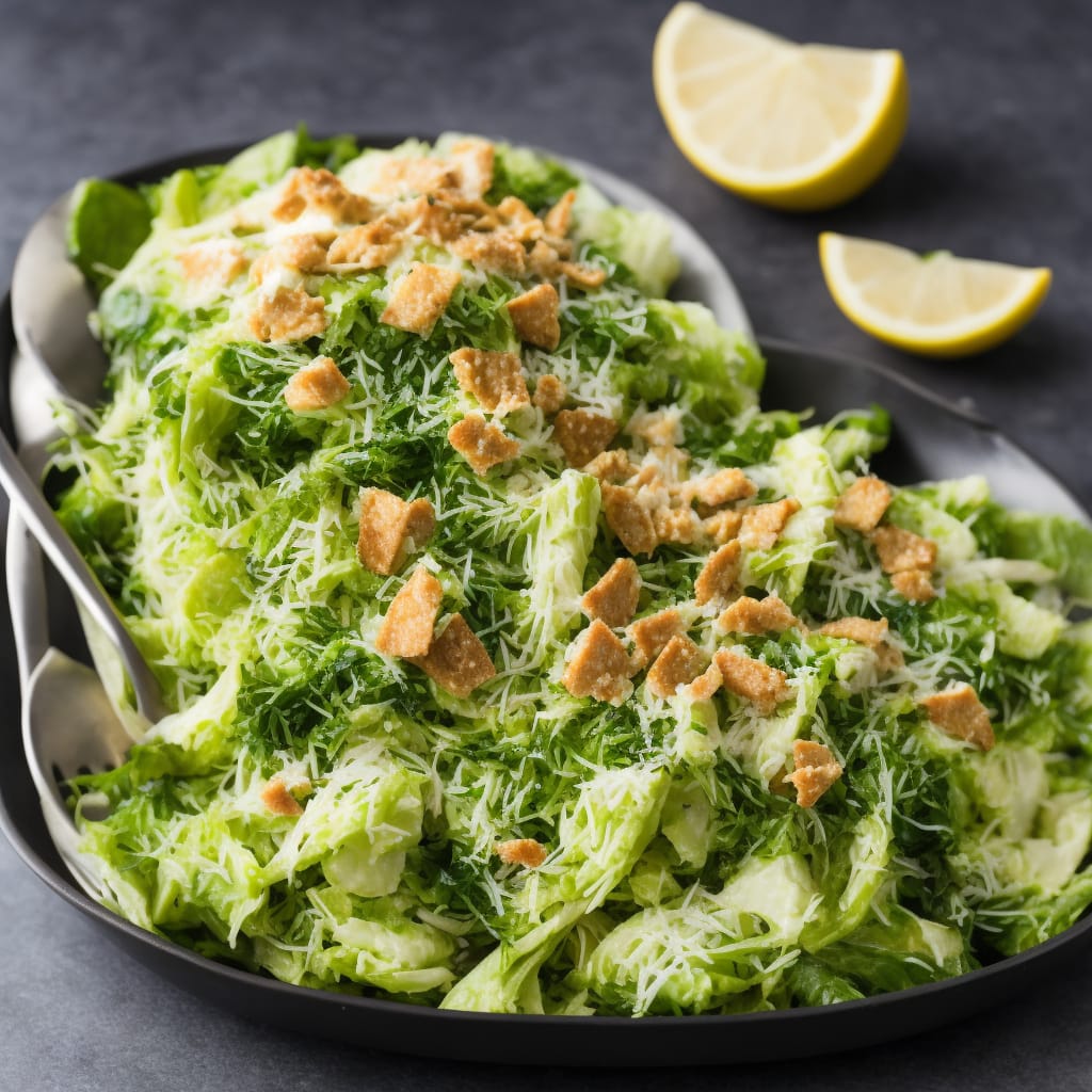 Shredded Sprout ‘Sort-Of-Caesar’ Salad