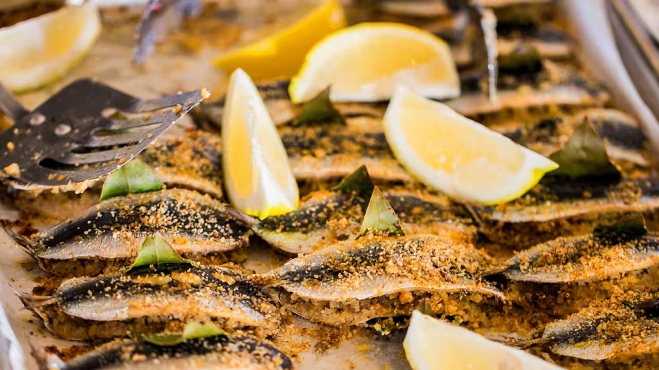 Pizza siciliana (pizza with sardines), Sicily, Italy, Stock Photo