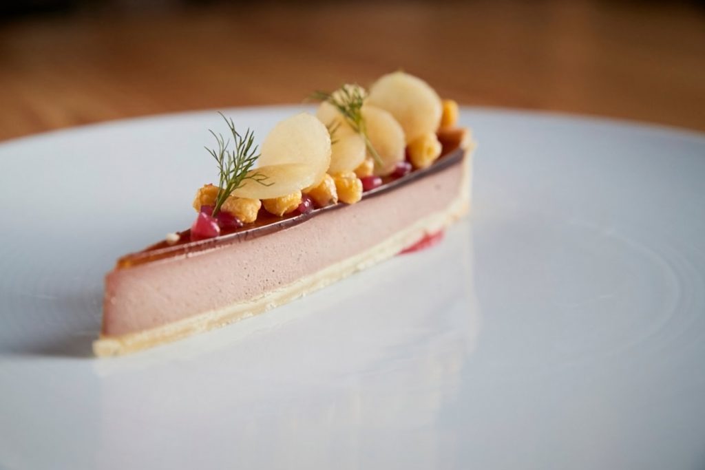 Silky Chicken Liver Parfait Tart