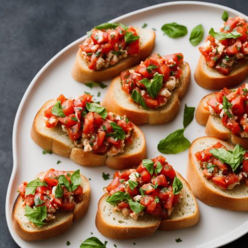 Simple Crab Bruschetta Recipe
