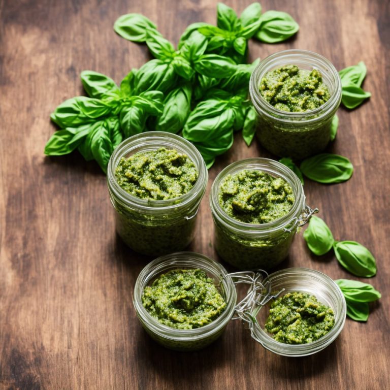 Simple Garlic and Basil Pesto Recipe Recipe